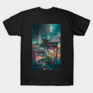 Tokyo Dreamscape: AI-Generated Cityscapes T-Shirt